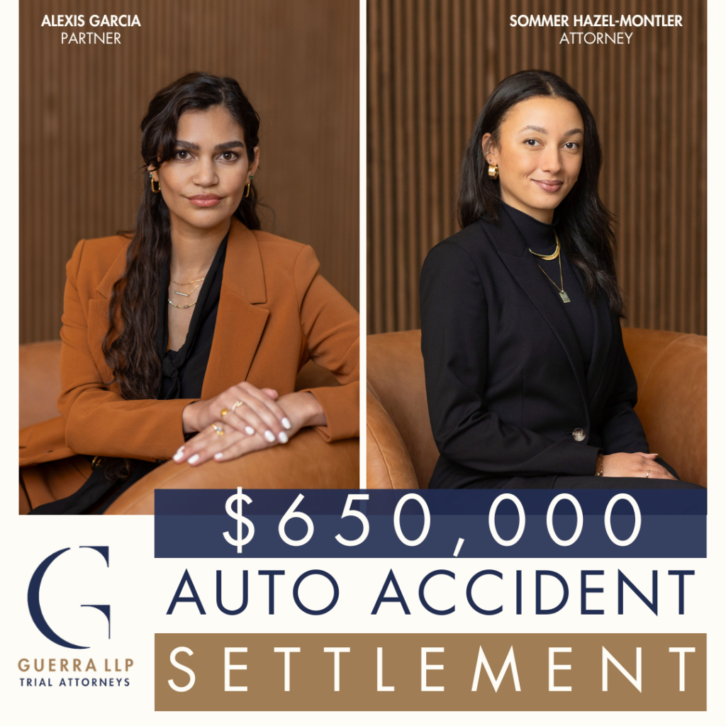 Alexis Garcia and Sommer Hazel-Montler attorneys with a 650000 accident settlement
