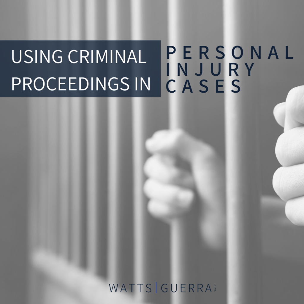 Using Criminal Proceedings in Personal Injury Cases