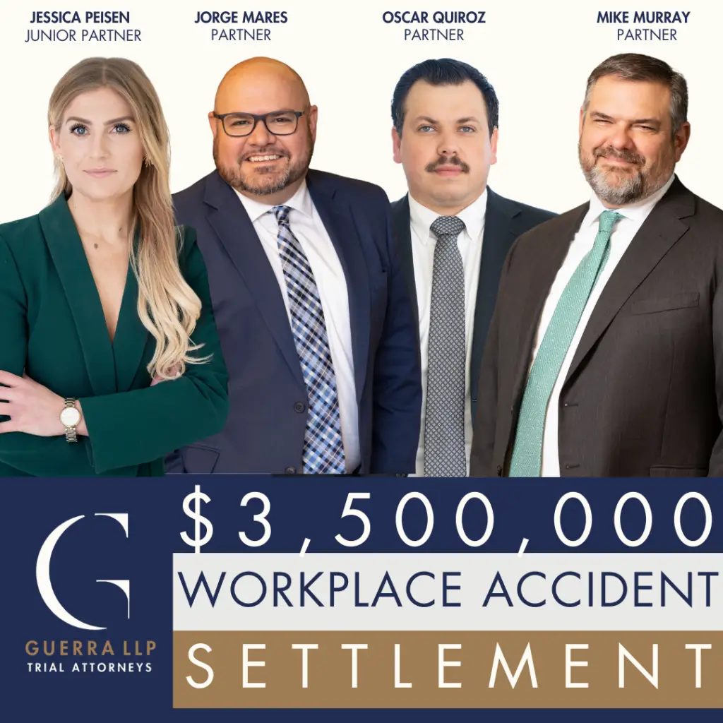 Workplace accident settlement for jorge mares, jessica peisen, oscar quiroz, and mike murray