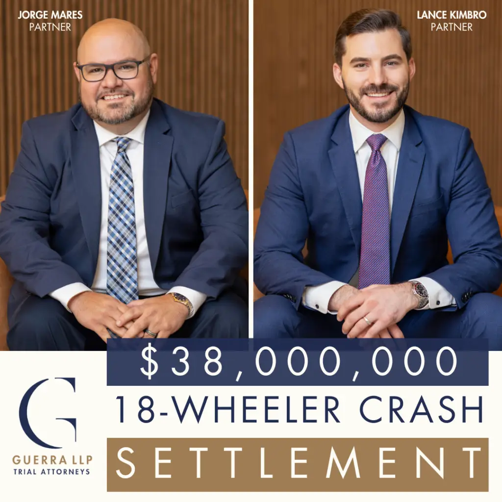Jorge Mares and Lance Kimbro 38 million dollar 18-wheeler accident settlement
