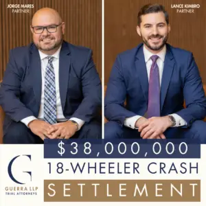 Jorge Mares and Lance Kimbro 38 million dollar 18-wheeler accident settlement