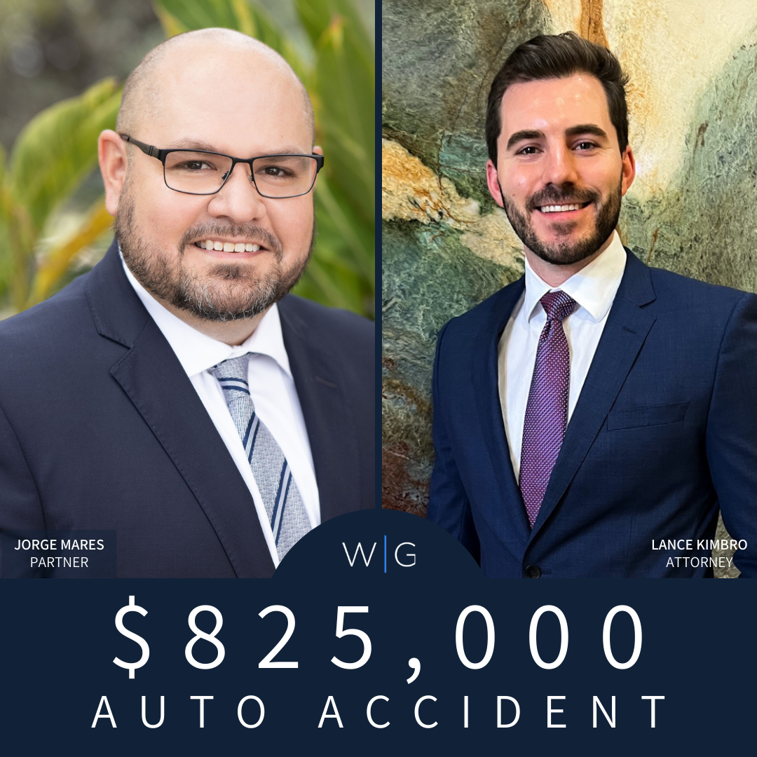 $825,000 Company Vehicle Accident Settlement
