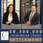 Attorneys Shalimar Wallis and Oscar Quiroz settled an 18-wheeler accident