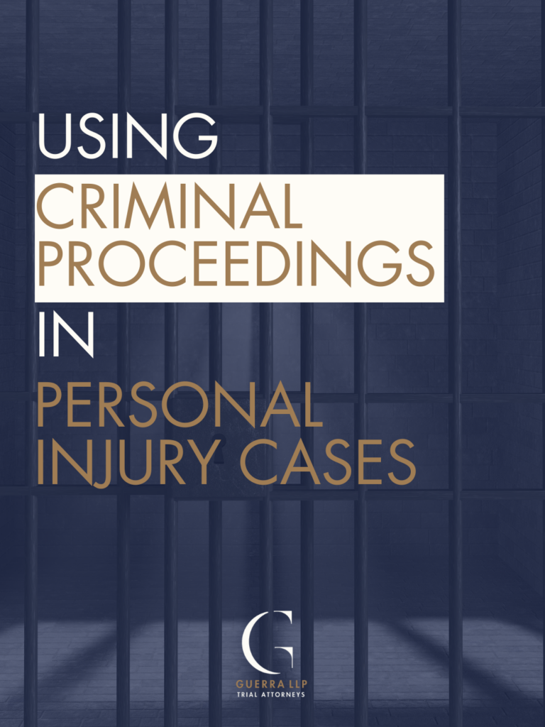 Criminal Proceedings in personal injury cases katie quillen