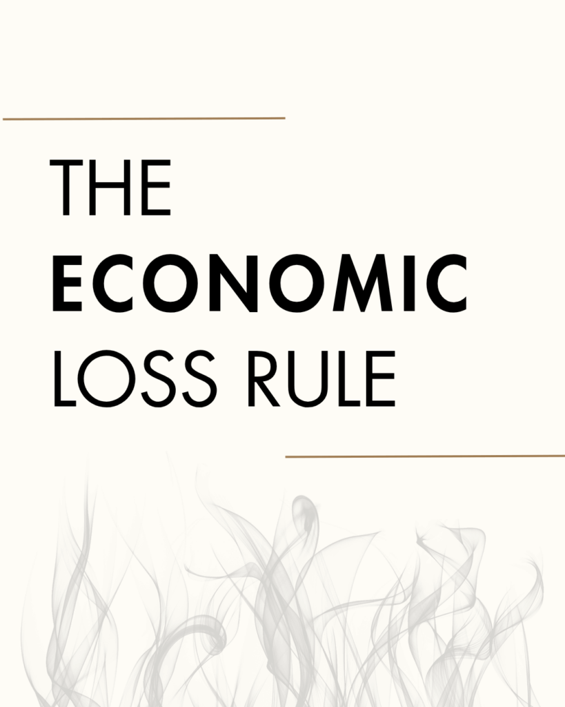 Economic Loss Rule