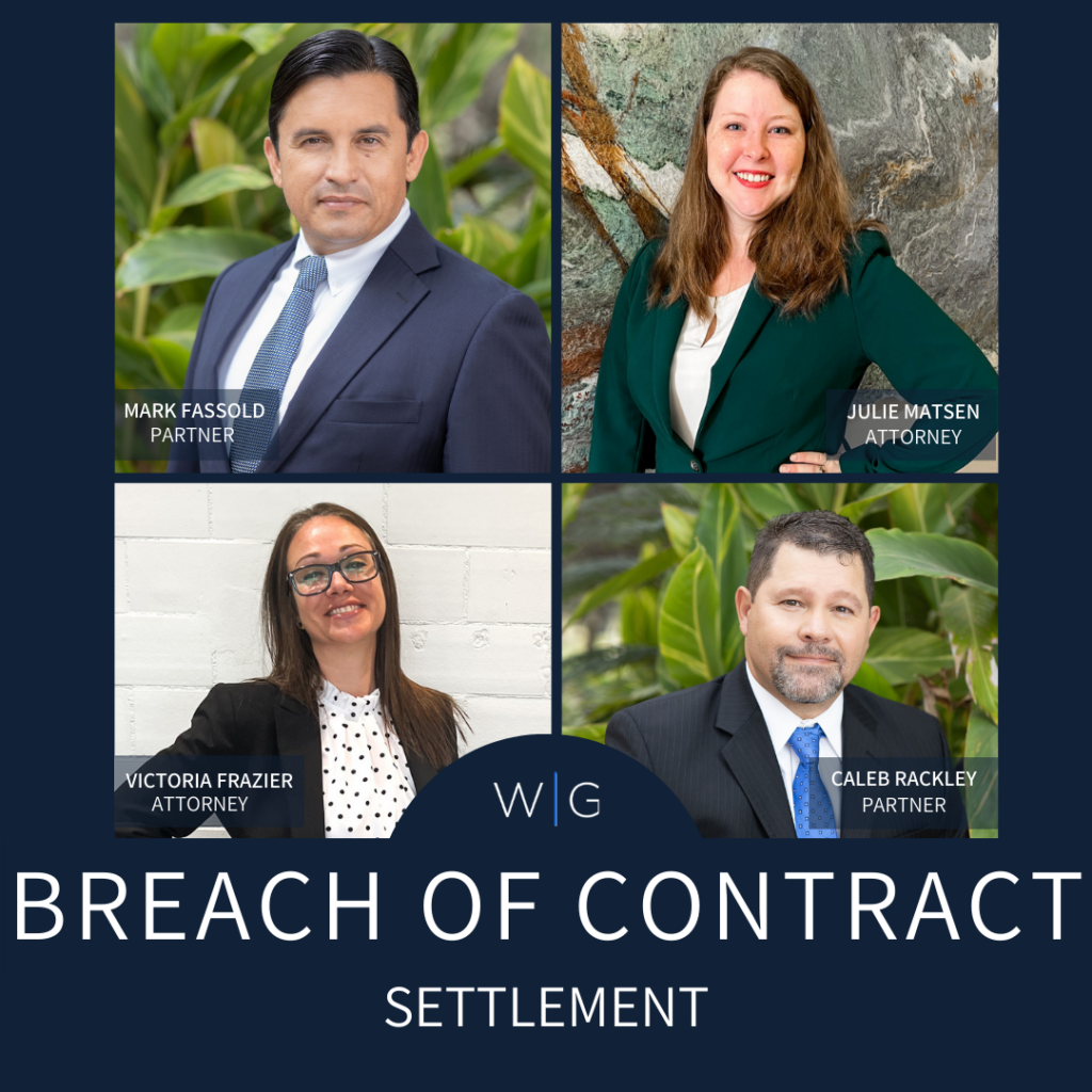 Breach of contract settlement