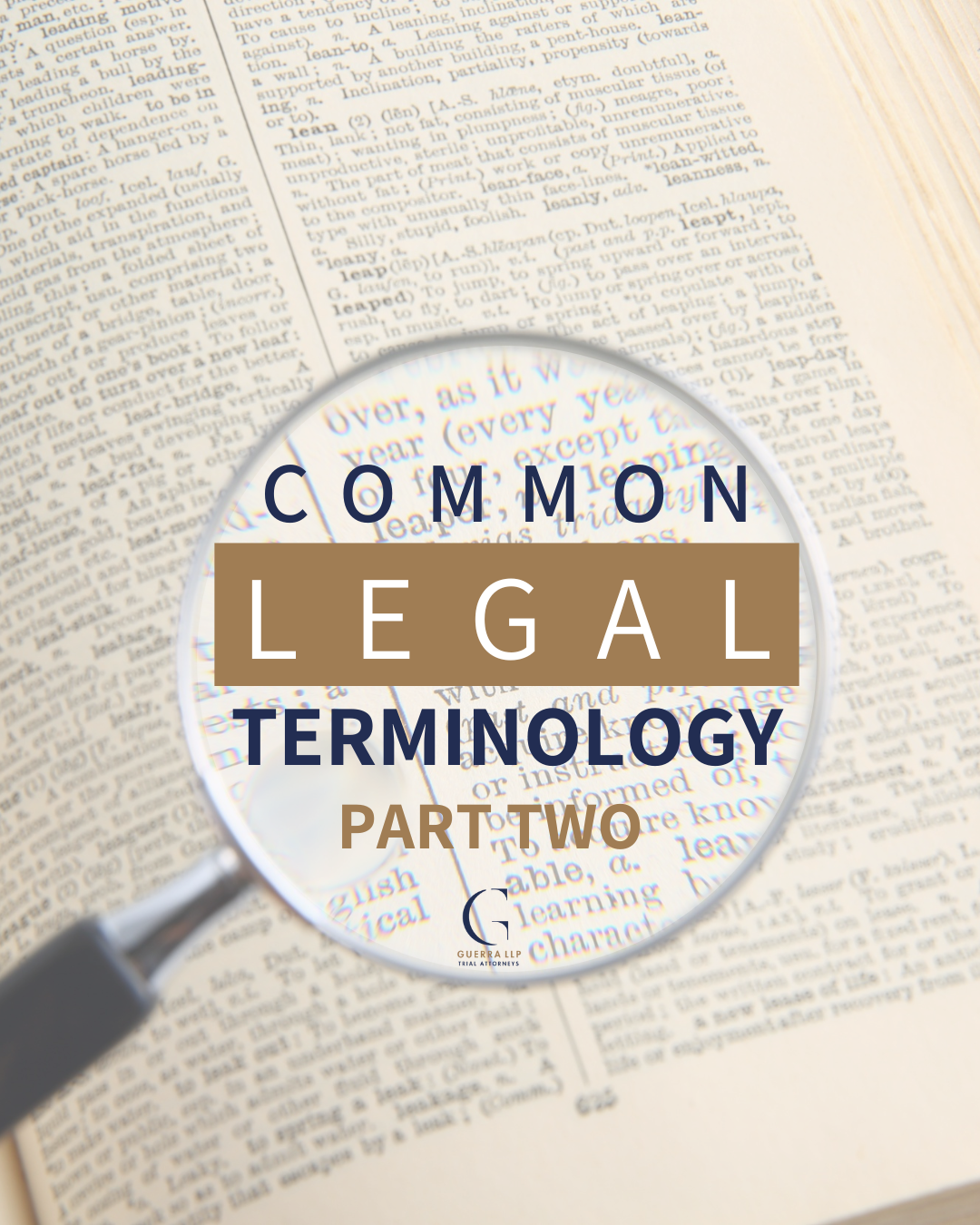 Common Legal Terminology Part Two